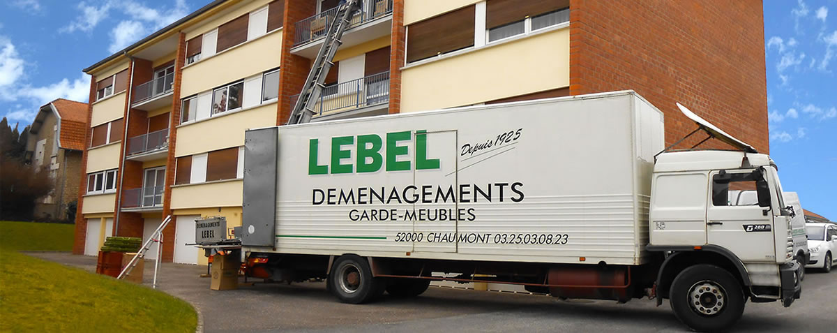 camion déménagements LEBEL